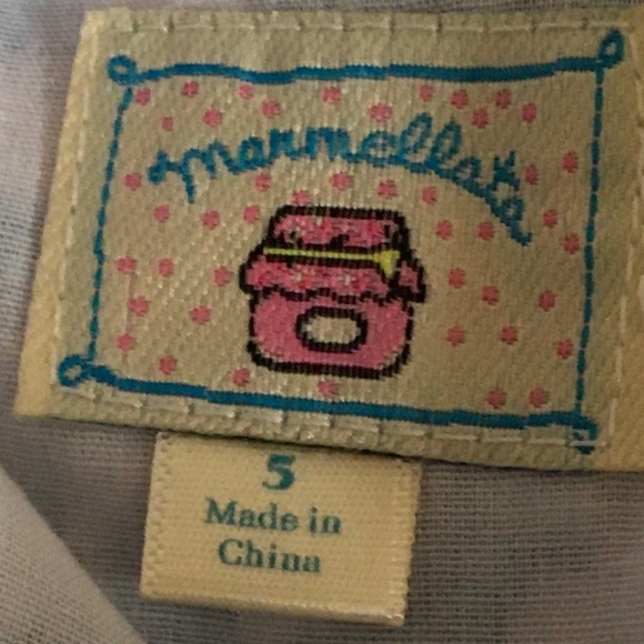 Marmellata Little Girl Floral Blue/White Dress size 5. - Picture 3 of 7